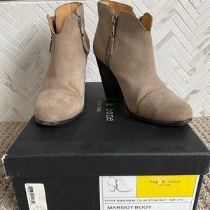 Rag & Bone Margot Shoes Stone Waxy Size 37.5